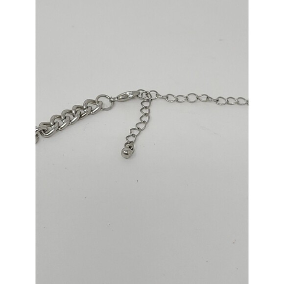 Lot of 2 Peter Pan Collar Necklaces Metal Beaded - Picture 6 of 8